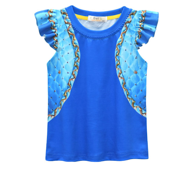 Tyttöjen Rise Red -asu lapsille Prinsessa Bridget Pink Heart -mekko Cosplay-vaatteet blue 150
