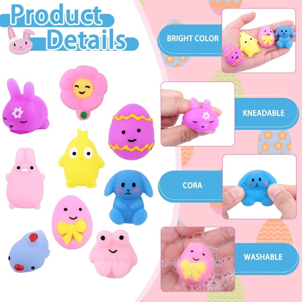 Påskefest Gavepakke Bulk, Påskeegg Fyll Basket Stuffers for barn JR-12