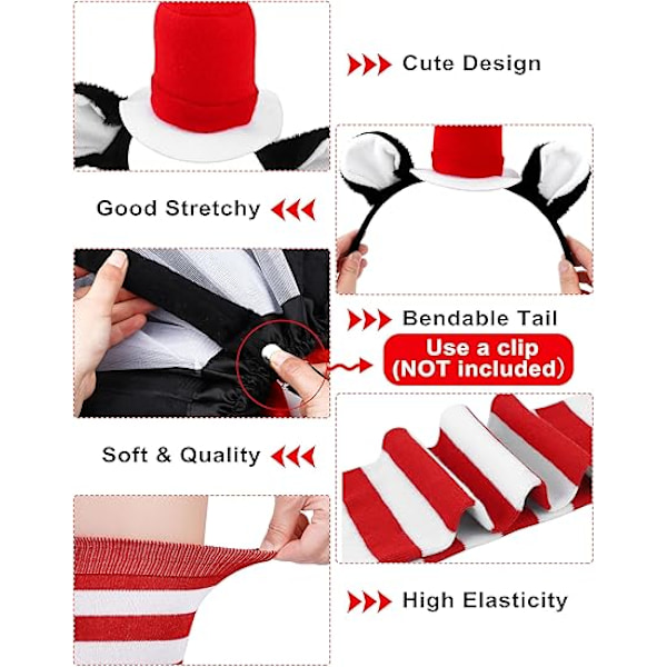 Tulltutuskjort Flickor Kostym Set Barn Katt Kostym för Fest Cosplay