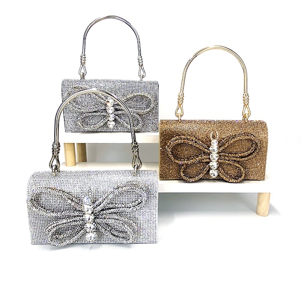Kvinners Aftenveske Glitter Clutch Penger for Kvinner Aften Bryllup Fest Veske black