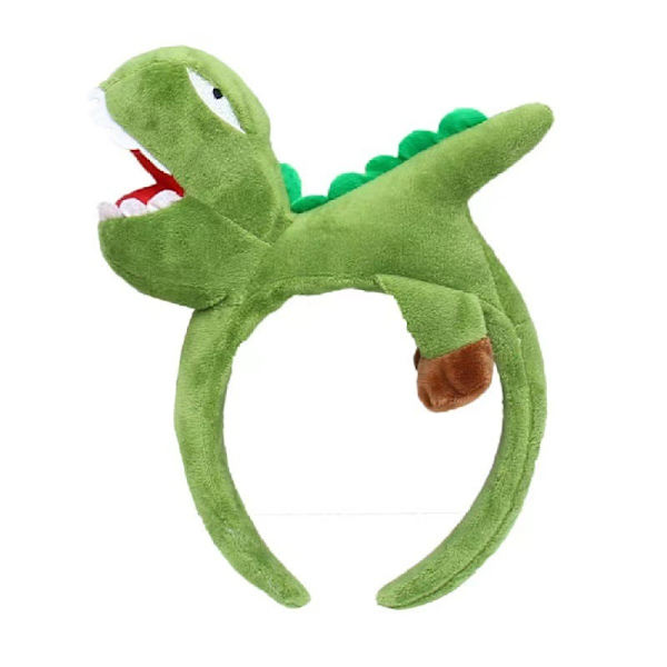 Plushdjur Öron och Horn Huvudband dinosaur