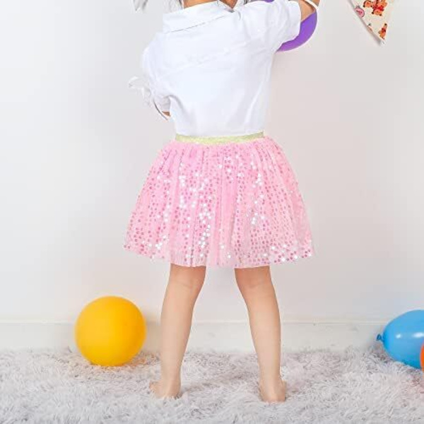 Lagdelt Tutu-danseskjørt for babyjenter light pink 0-2 Year