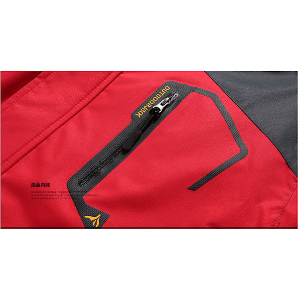Miesten vedenpitävä hiihtotakki Talvi Lämmin Lumitakki red 4XL