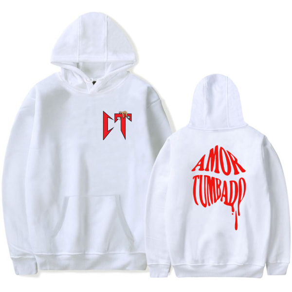 Natanael Cano Amor Tumbado Hoodie Unisex långärmad tröja Streetwear Black S