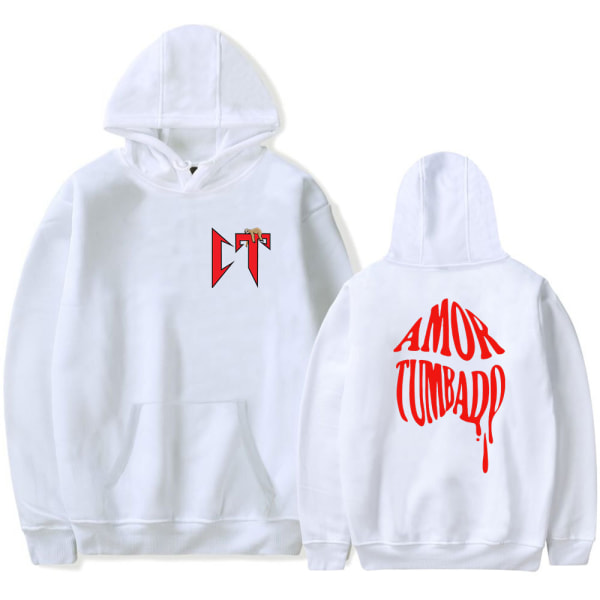 Natanael Cano Amor Tumbado Hoodie Unisex Långärmad Tröja Streetwear Navy Blue S