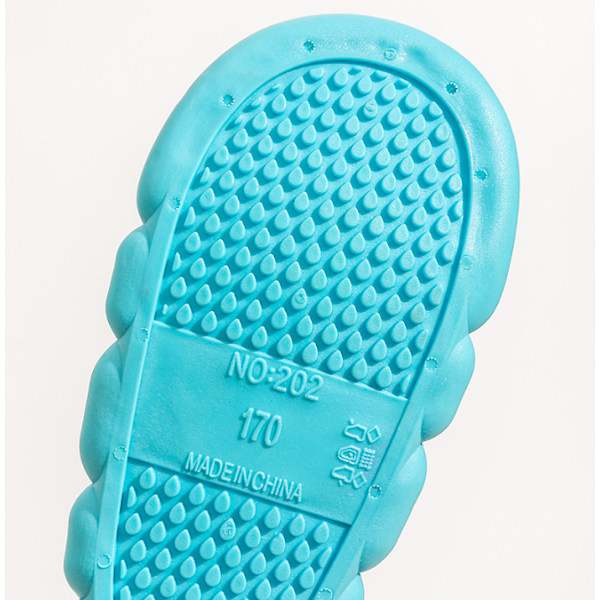 Lasten läpinäkyvät saappaat Vauvoille Pojille Tytöille PVC Ulkokäyttöön Piirretty Hai blue 160