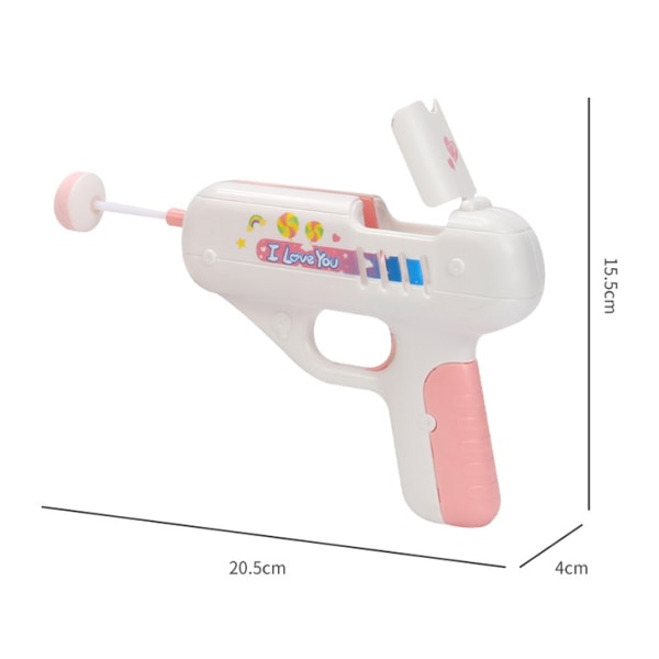 Lollipop Pistol Leke, Søt Pistol Leke, Lollipop Oppbevaringsleke, Godteri Pistol for Jenter og Gutter Purple