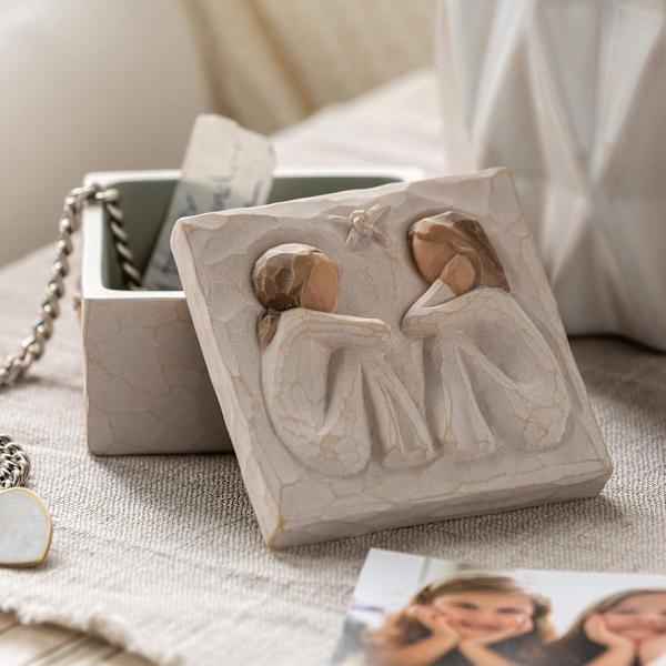 Willow Tree Vennskapsminneboks Square couple box