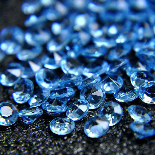 1000 st Smycken Diamanter DIY 4,5 mm Tillbehör Festdekorationer Bröllop Light Blue 3PCS
