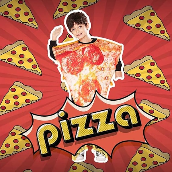Lasten Pizza Viipale Halloween-asu Lapset Ruoka-asu Hauska Cosplay
