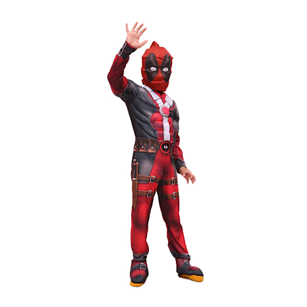 Muskel Deadpool Maske Superhelt Cosplay Anime Kostymer S