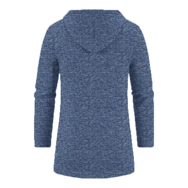 Hettegenser for menn, stilig midtlengde med glidelås blue M