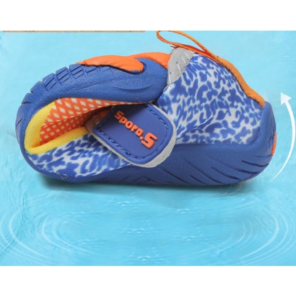 Vattenskor för barn,Lättviktspool simning Beach Sport Aqua Skor Orange Blue 31