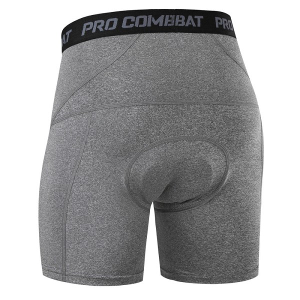 Mænds Cykelshorts 3D Polstret MTB Cykel Underbukser Shorts Åndbar Grey M