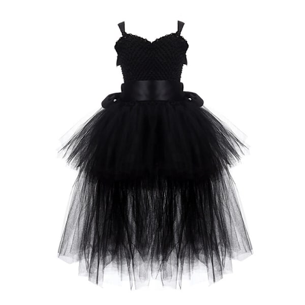 Tutu-klänning för flickor Tulle-klänning Festklänning för högtider black 6T