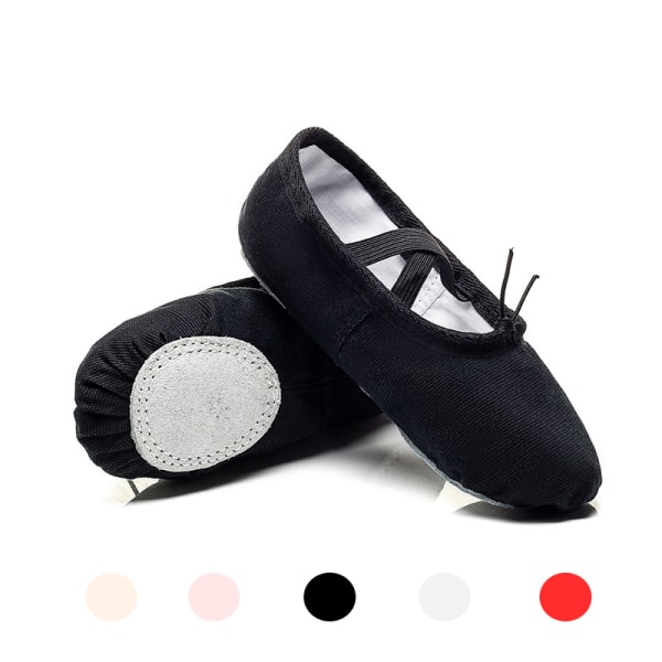 Ballet Sko til Piger - Toddler Ballet Slippers Dansesko til Børn Black 22