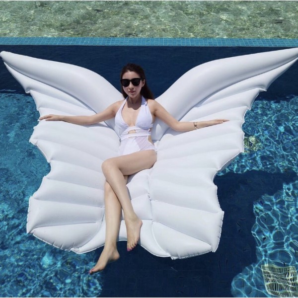 Uppblåsbar Angel Wings Pool Float Butterfly för barn och vuxna