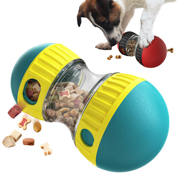 Hunde-puslespill sakte mater leketøy, godbitdispenserende hundleker, godbitberikende tyggeleker for hunder Green
