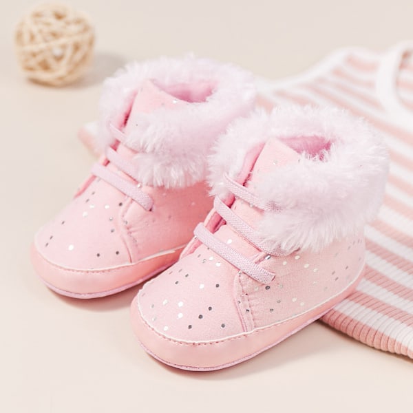 Vauvan talvibootsit, vauvojen tyttöjen ja poikien lumikengät, liukumattomat kylmään säähän pink 12cm