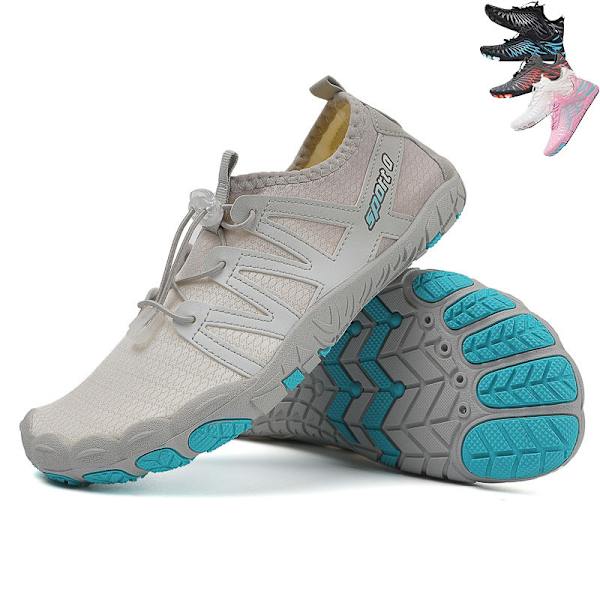 Unisex Herr Dam Vattenskor Atletisk Sport Aqua Skor Barfota Vandring Vattenskor Grey 44