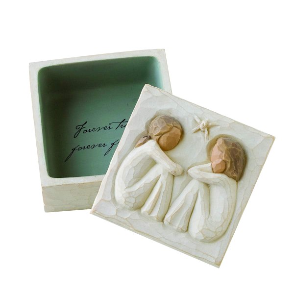 Willow Tree - Ystävyyden Muistolaatikko Square couple box