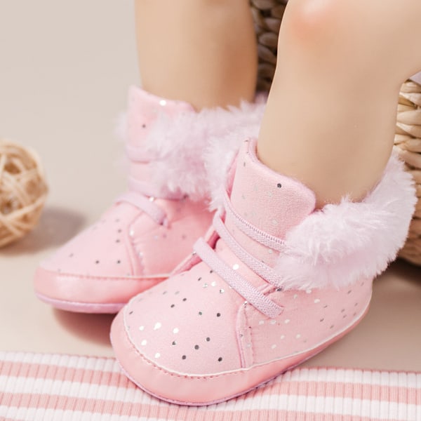 Vauvan talvibootsit, vauvojen tyttöjen ja poikien lumikengät, liukumattomat kylmään säähän pink 11cm