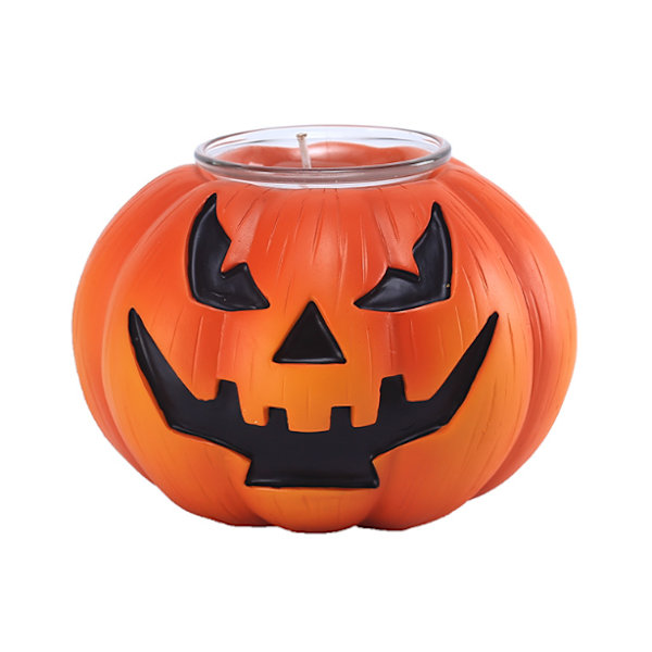 Halloween-lysestakelys med gresskarfjes, Skummel Borddekorasjon