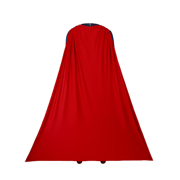 Voksen Superman Kostume, Superman Muskelbryst Jumpsuit med Kappe 130