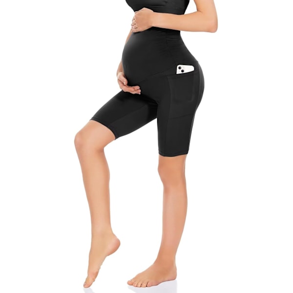 Sorte Gravide Leggings for Kvinner black L