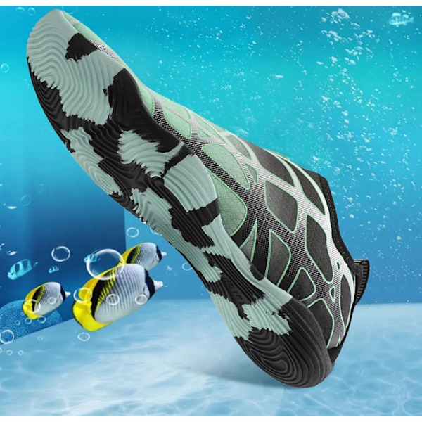 Barefoot Vann Sko Kvinner Menn Aqua Sokk Atletisk Vandring Vann Sport Sko Black Grey 38