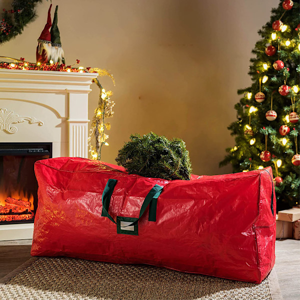 Förvaringsväska för julgran, Julgransväska Röd red 165*38*76CM