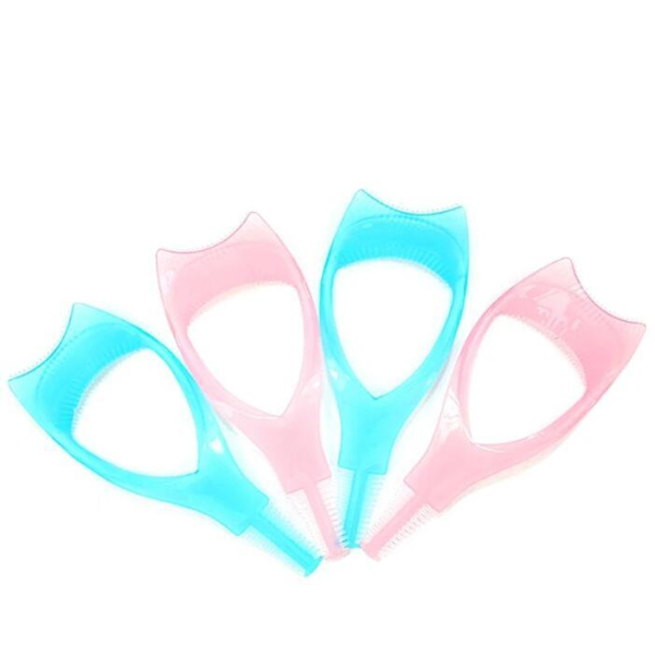 Plastapplikatorbørste 3 i 1 Nyhet Mascara Guide Multifunksjonell Styling blue