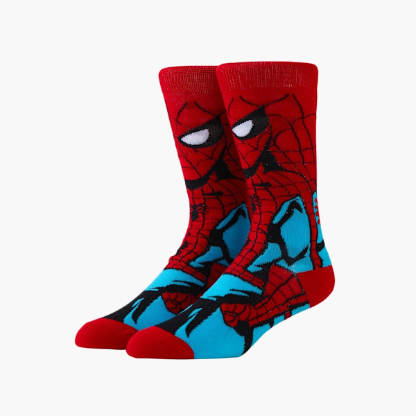 Marvel Spiderman -sukat pojille ja miehille, miesten urheilusuukat blue