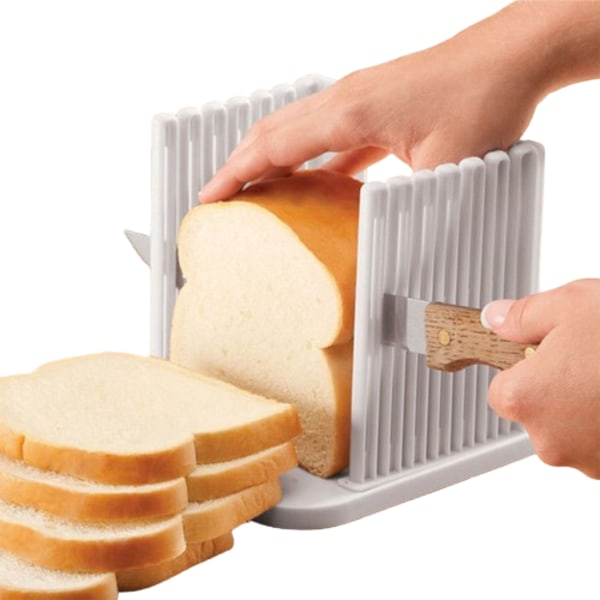 Justerbar toastskärare/skärguide för hembakat bröd