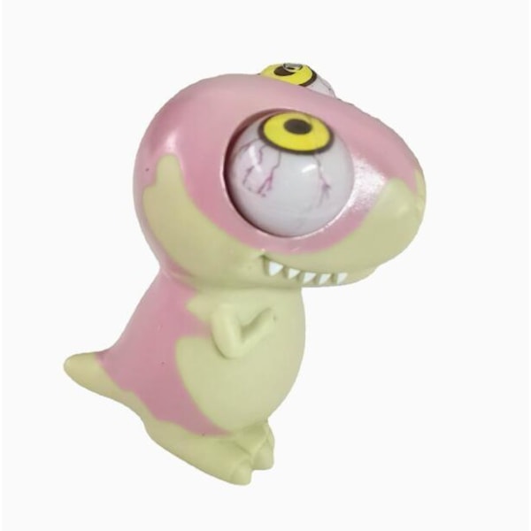 Flippy Frog Squishy Ögon-Poppande, Klämma Fidget Leksak Stressavlastning Pink dinosaur