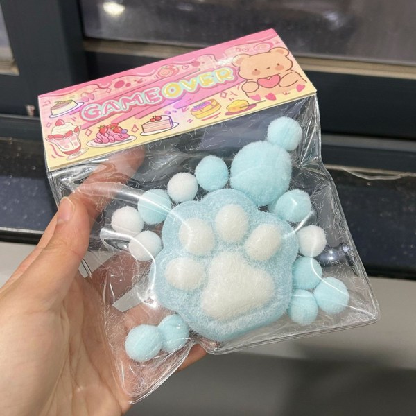 Stressboll, för avkoppling, kattp tass Pink