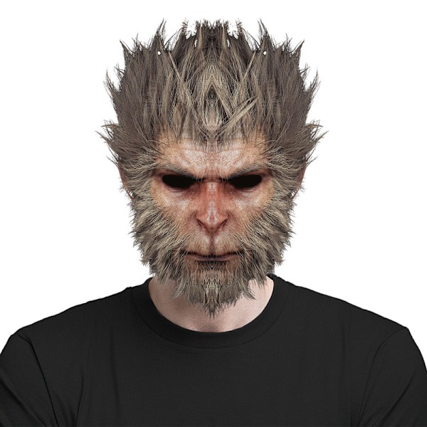 Black Myth: WuKong Maske, Realistisk for WuKong Skummel Cosplay Rekvisitter