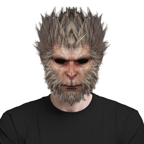 Svart myt: WuKong-mask, realistisk för WuKong Creepy Cosplay-rekvisita