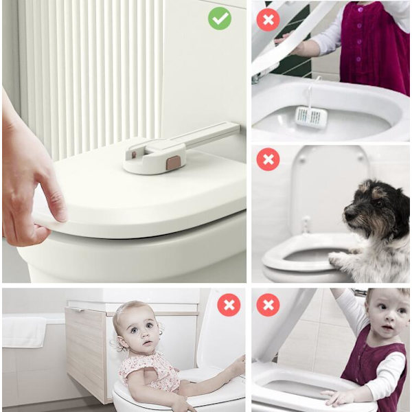 Vauvan WC-lukko Baby,Top - Turvallinen WC-istuimen lukko, sopii useimpiin WC:ihin