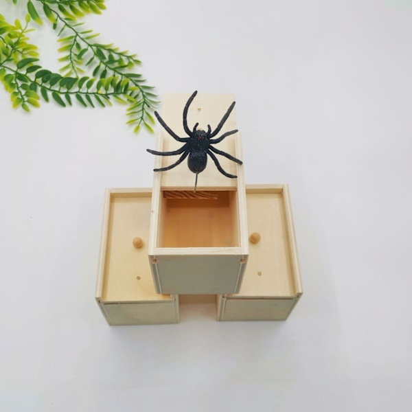 Spindelskrämma Prank Box, Praktisk Leksak Prank