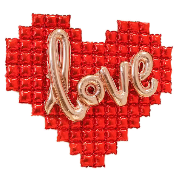 Røde Hjerteformede Ballonger, Valentinsballonger for Valentinsdag Bryllupsdekorasjoner red
