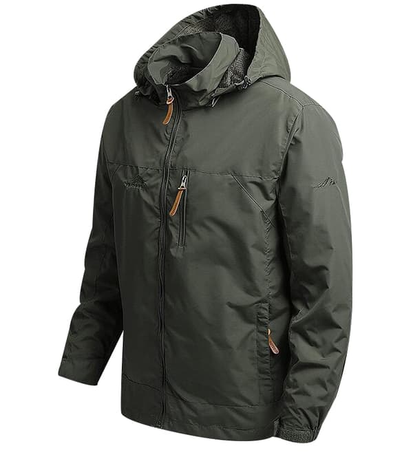 Herrar Crew Hooded Midlayer Jacka green 3XL