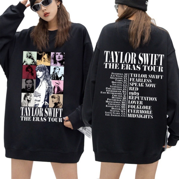 Unisex Voksen Dame Herre Sweatshirt 1989 Taylor Swifts Rundhals Sweatshirt Trøje Navy Blue M