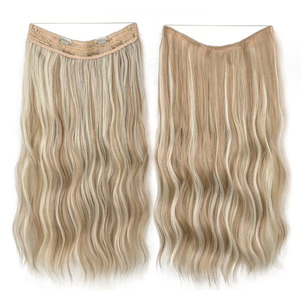 Mix Brown Wire Hair Extensions Human Hair Clip in Hair Extensions Dark Brown gold 16INCH