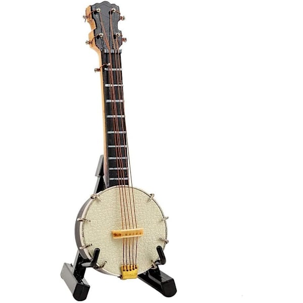 Legetøjs Banjo, Udsøgt Håndværk Smuk Miniature Banjo Model 10CM