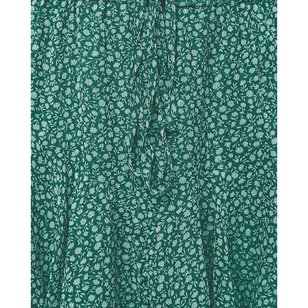 Naisten Virtaavat Shortsit Rento Boho Kukallinen Skortti Rypytetty Minihame Perhonen Shortsit green M