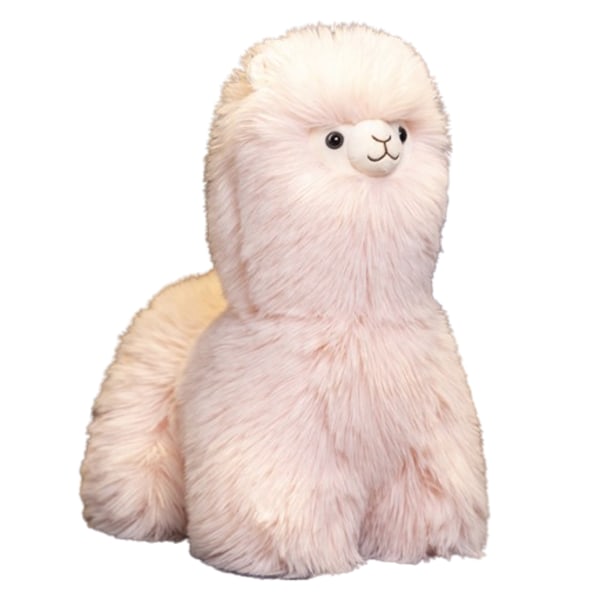 Alpaca Plussjeleketøy Myk Lama Stoffdyr Plushie Stuffet Lama Alpaca Plussj pink 40cm