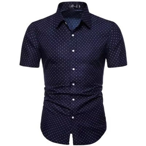 Menn's Kortsleevede Skjorter, Fasjonable Trykte style2 M