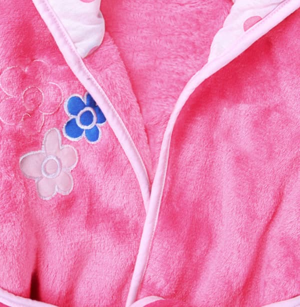 Efterårs- og vinterbørnepyjamas - Varme pyjamas til piger i flanel pink 110
