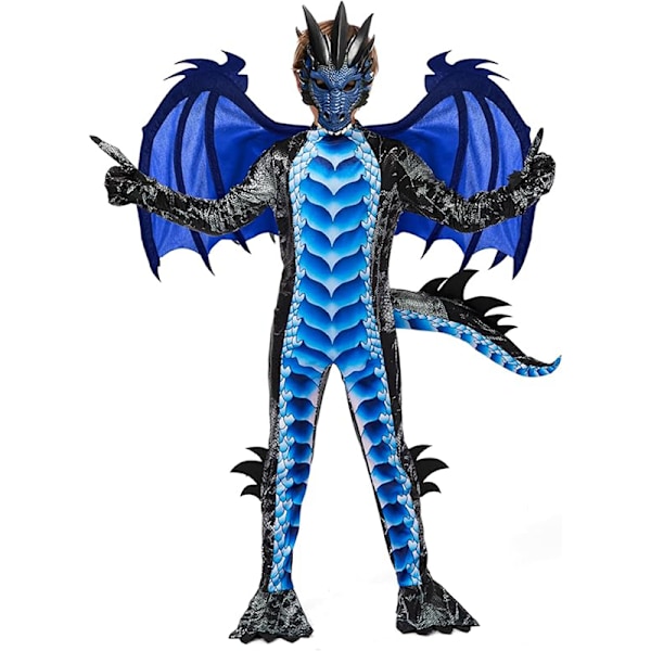 Halloween-drakt for barn, dragevinger for gutter style2 140